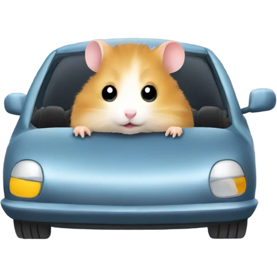 Hamster in a car emoji