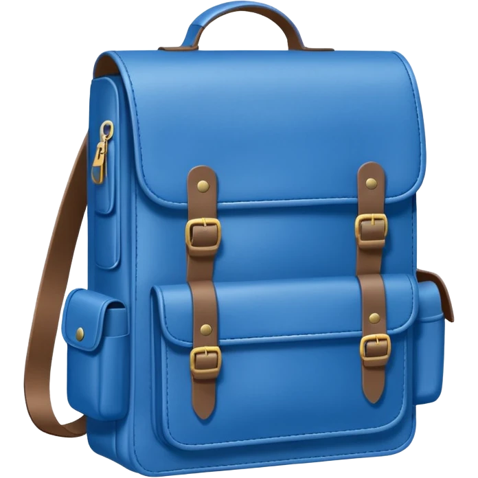 blue school bag and notebook emoji