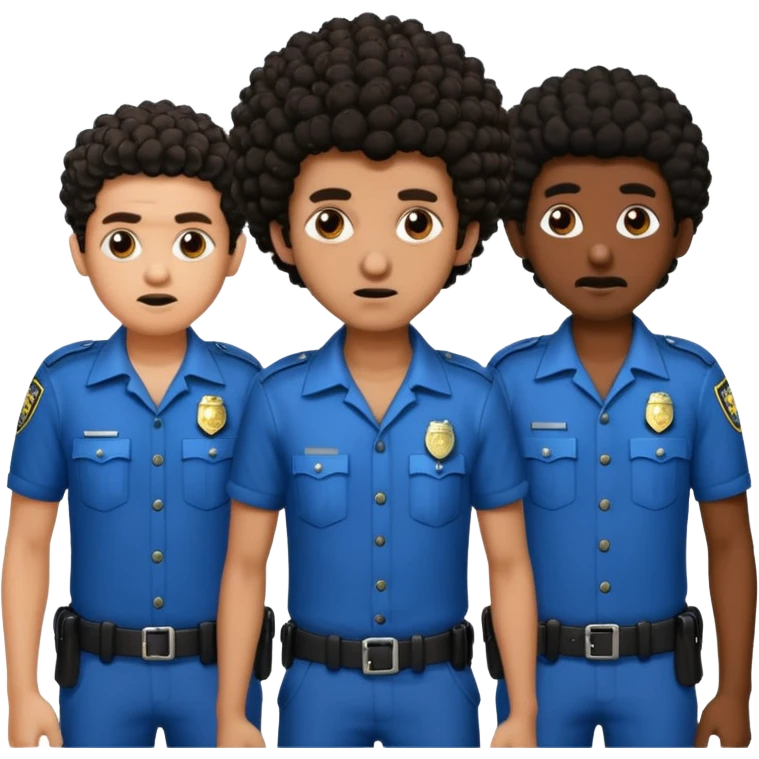 Make a dirty Indian with a short Afro that is curly hair getting arrested. Make the Indian skinny too. Give him a it support outfit emoji