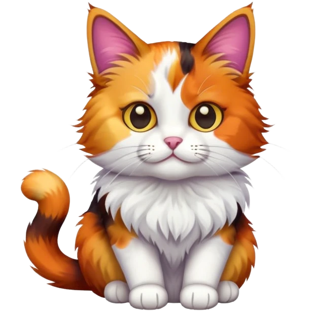 Calico cat emoji