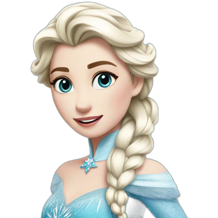 Elsa on ice emoji
