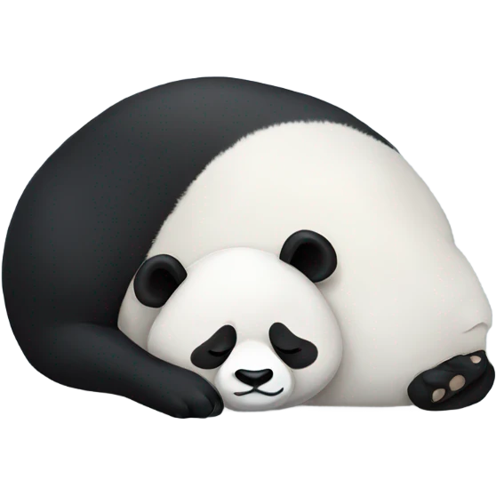 Panda sleeping emoji