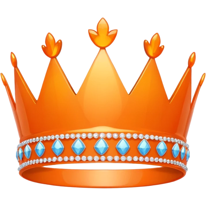 orange tiara emoji