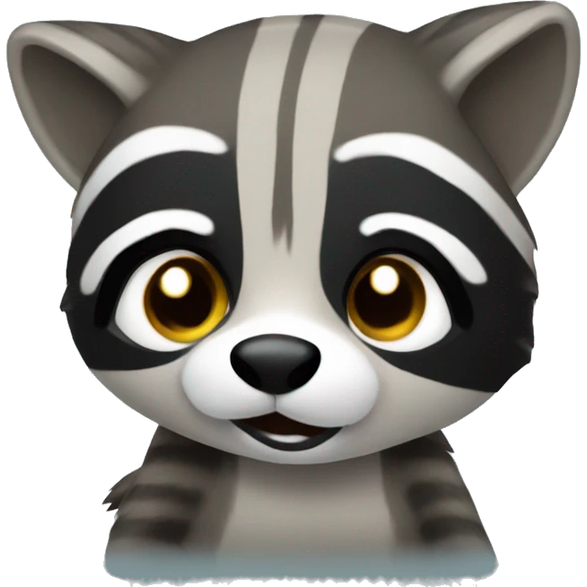 Raccoon with a big butt emoji