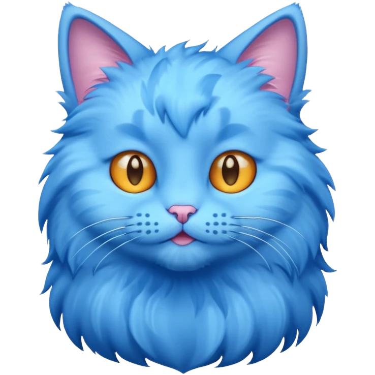 Blue cat emoji
