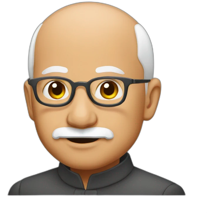 modi with bald head emoji