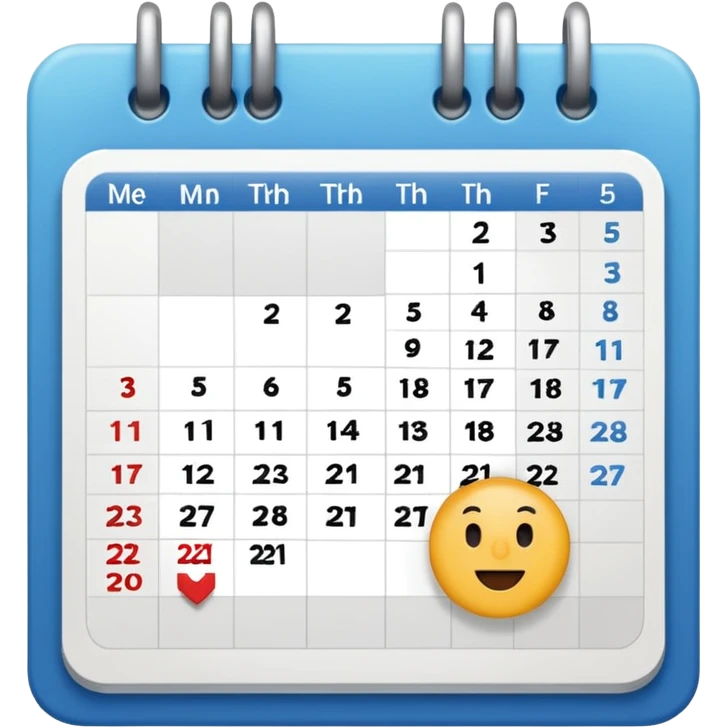 1 month from calendar emoji