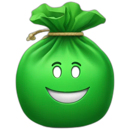 green moneybag emoji