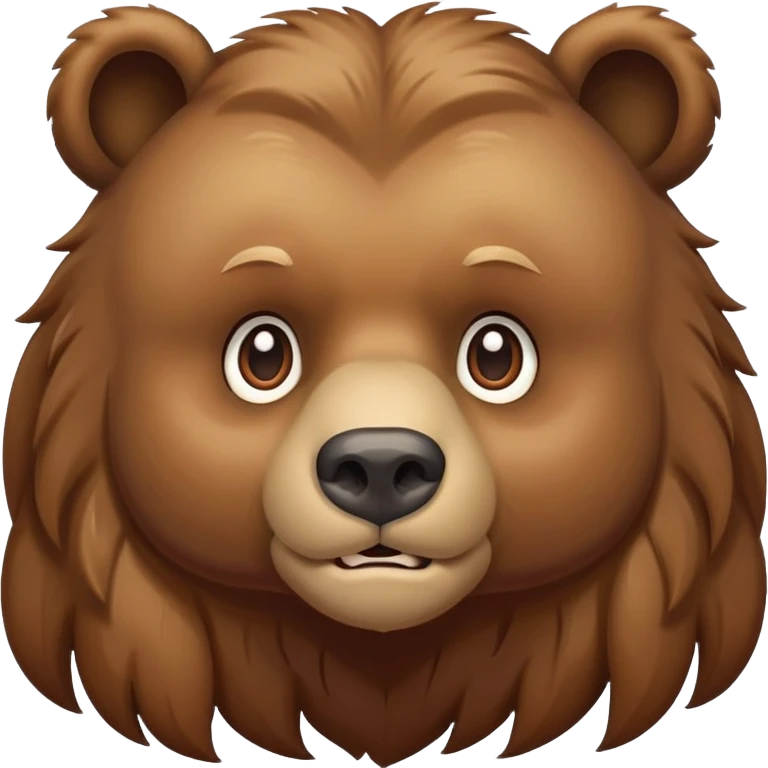 Bear with long beautiful hair  emoji