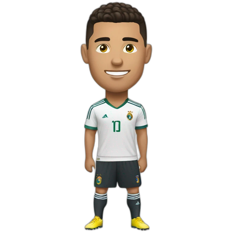 Ronaldo with his actioc emoji