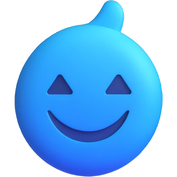 facebook verified badge, blue checkmark in a circle, 3d emoji style emoji