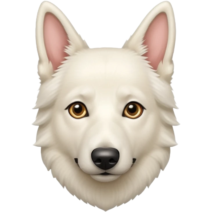 White belgian Shepard bong emoji