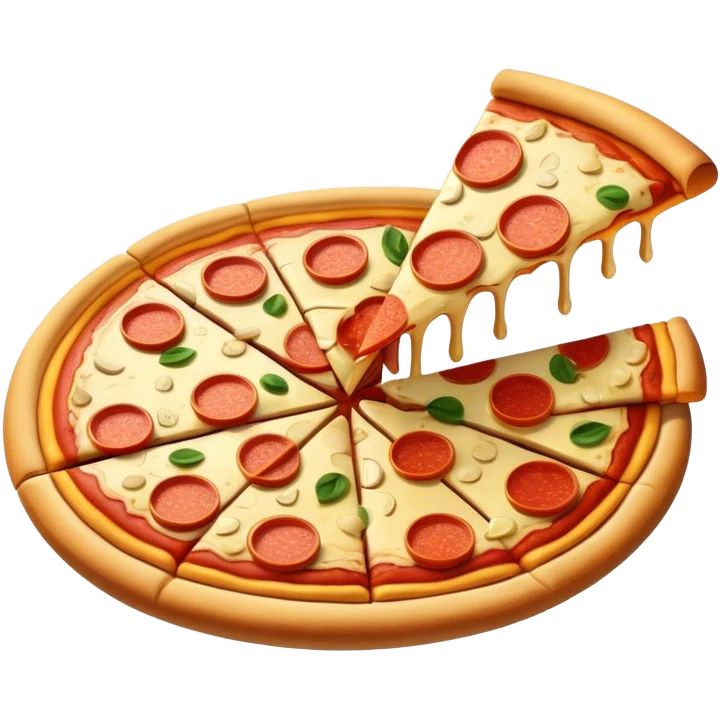 Pizza with gold bars emoji