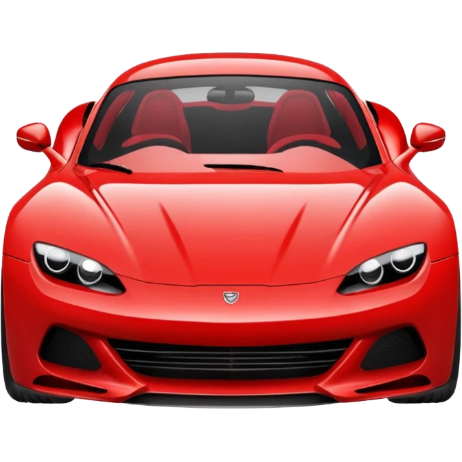 Smirking sports car  emoji