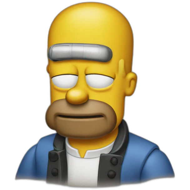 Homero simpson de bartender  emoji