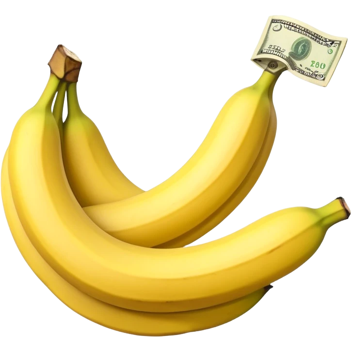 Banana with dollars inside emoji
