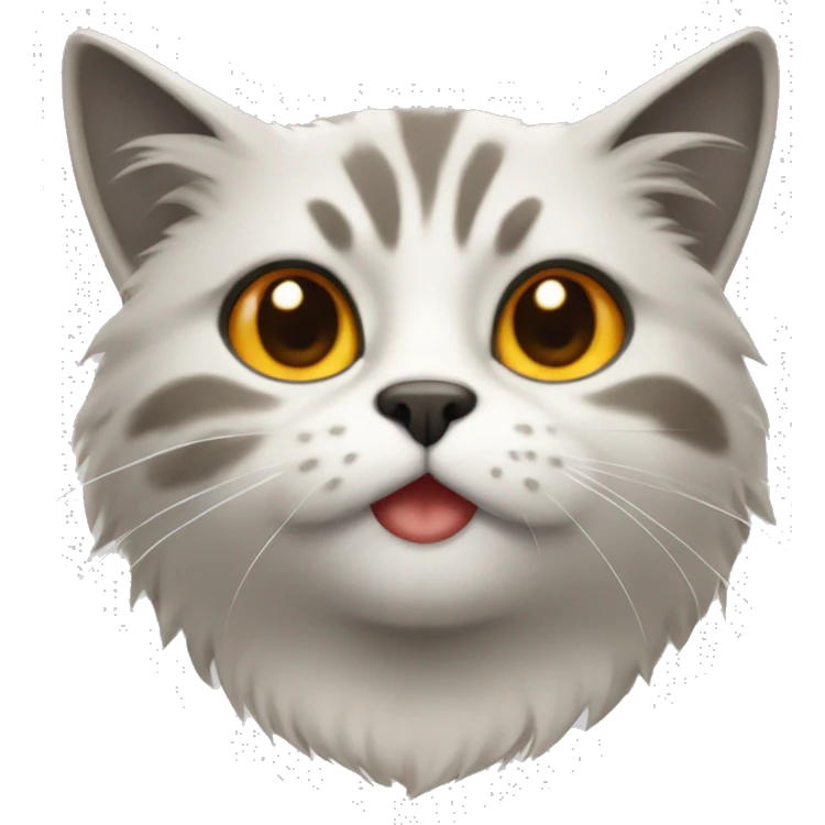 gato naranja peludo  emoji