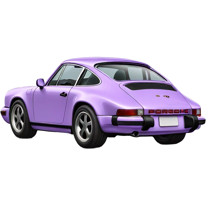Lilac Porsche 911 emoji