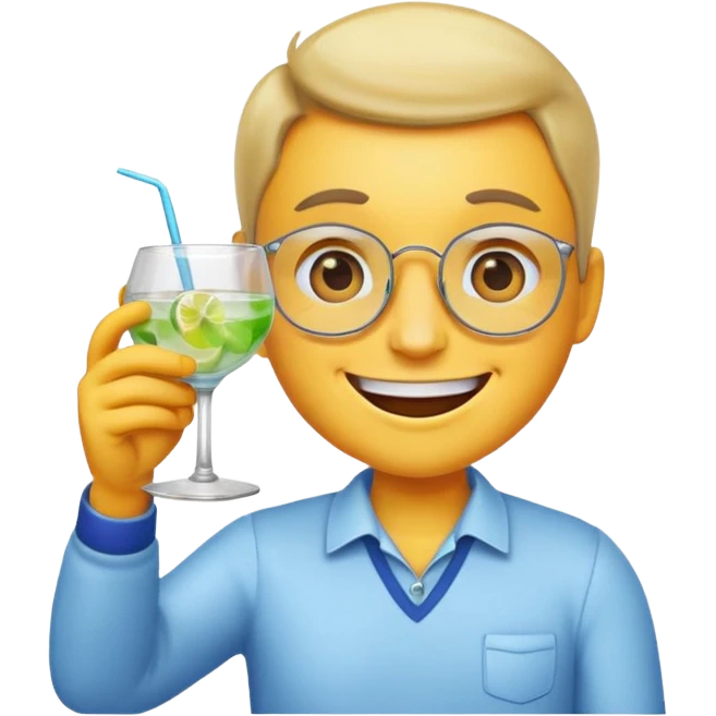 Make emoji character and hand out shooting gin emoji