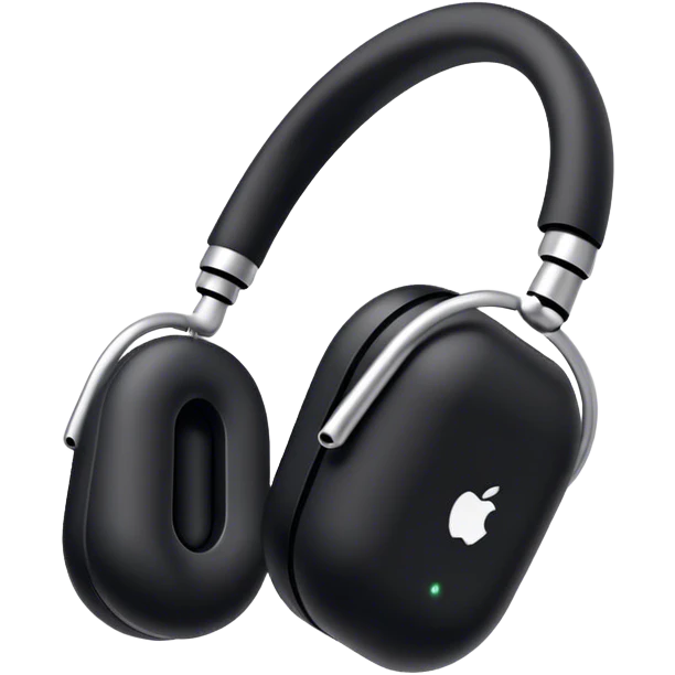 Black AirPod max emoji