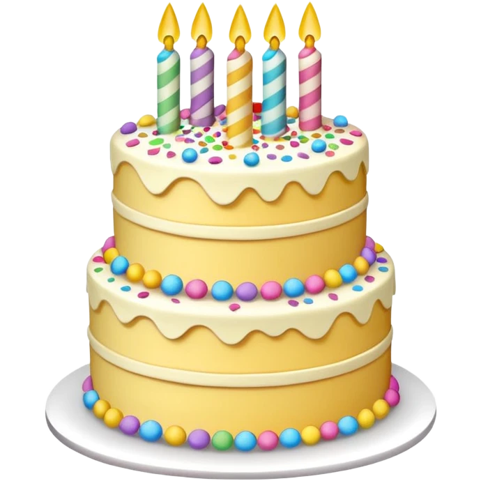 confetti three layer cake emoji