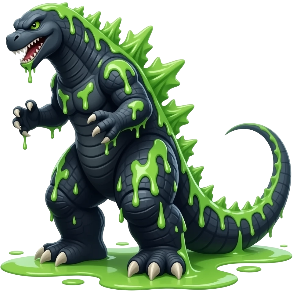 Create a toxic his body toxic liquid godzilla  more  toxic liquid emoji