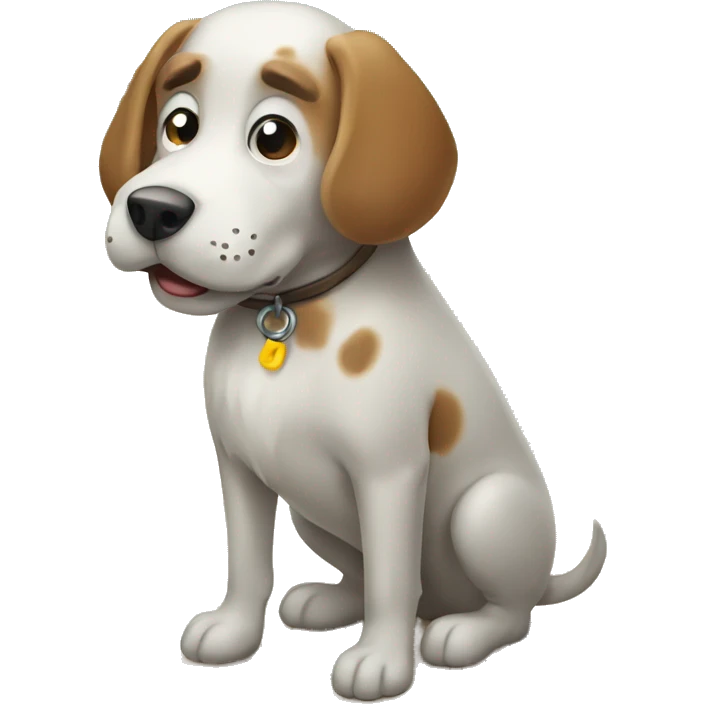 Dog pooping  emoji