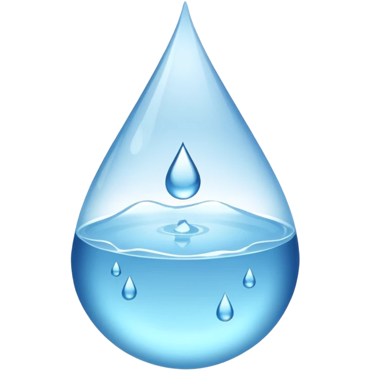 White droplet emoji