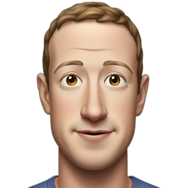 Mark zuckerberg. Cuerpo y cara emoji