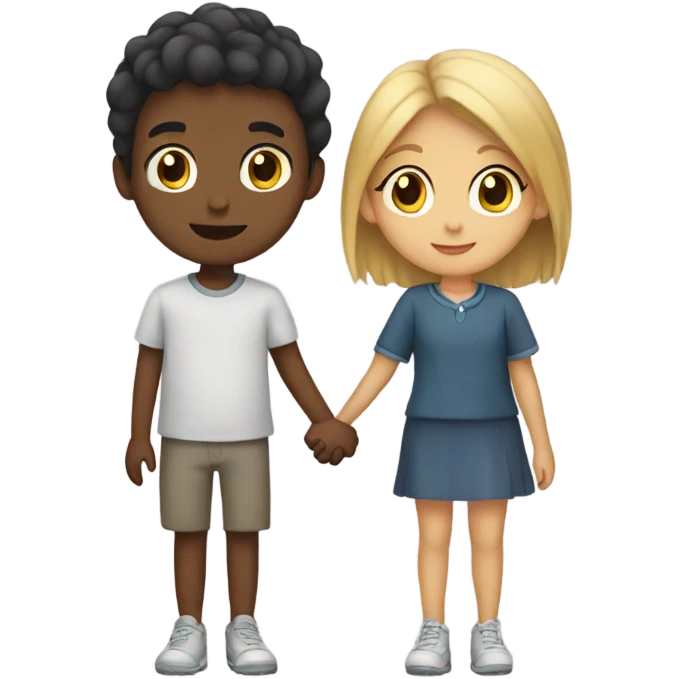 boy and girl holding hands emoji