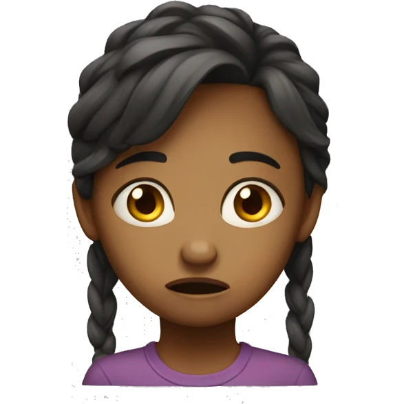Distraught girl emoji