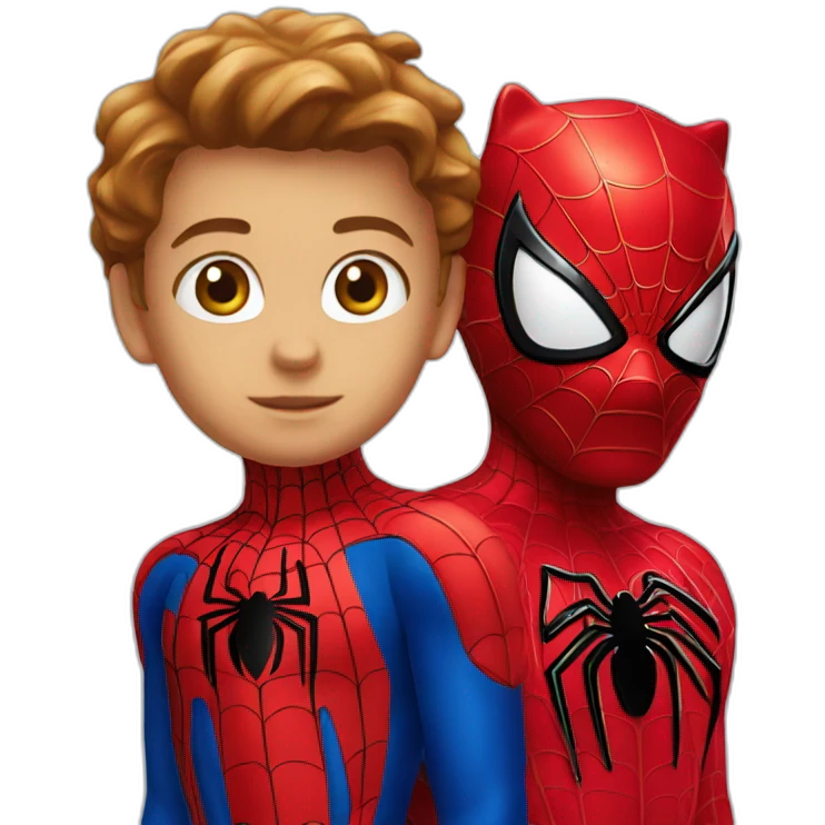 hello kitty and spiderman emoji
