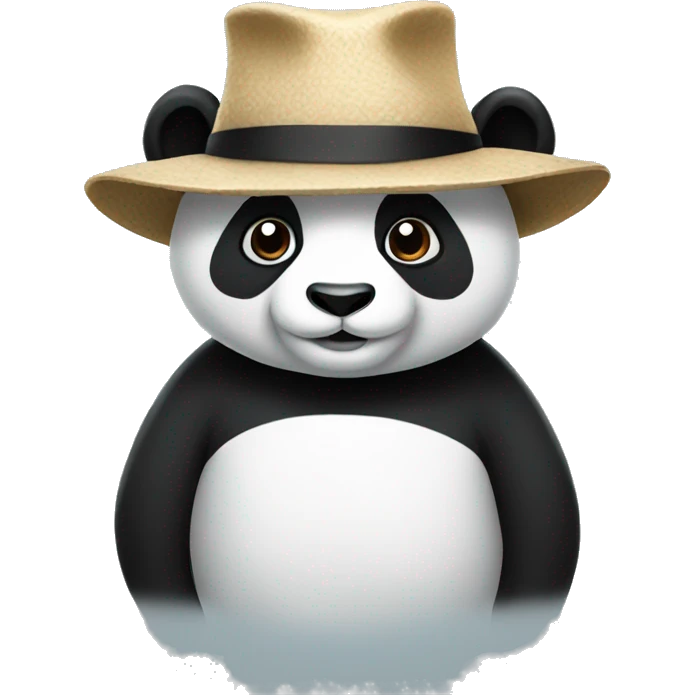 panda  with a hat emoji