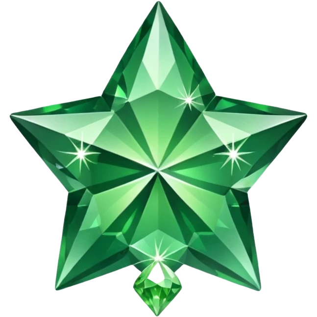 green diamont texture star  emoji
