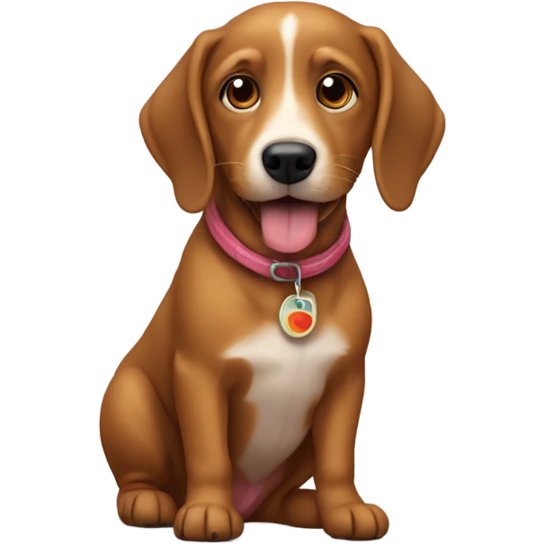 un perro salchicha bebe emoji