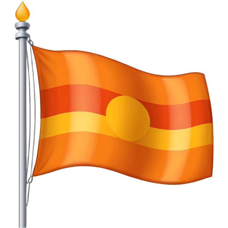 a flag with these colours: 🧡 emoji