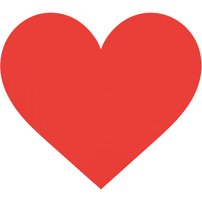 red heart emoji