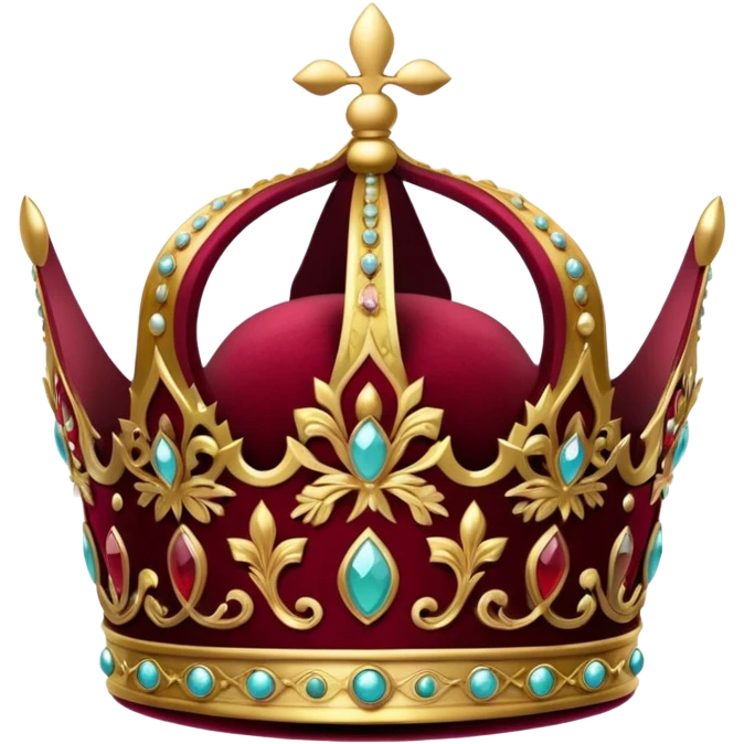 burgundy crown emoji