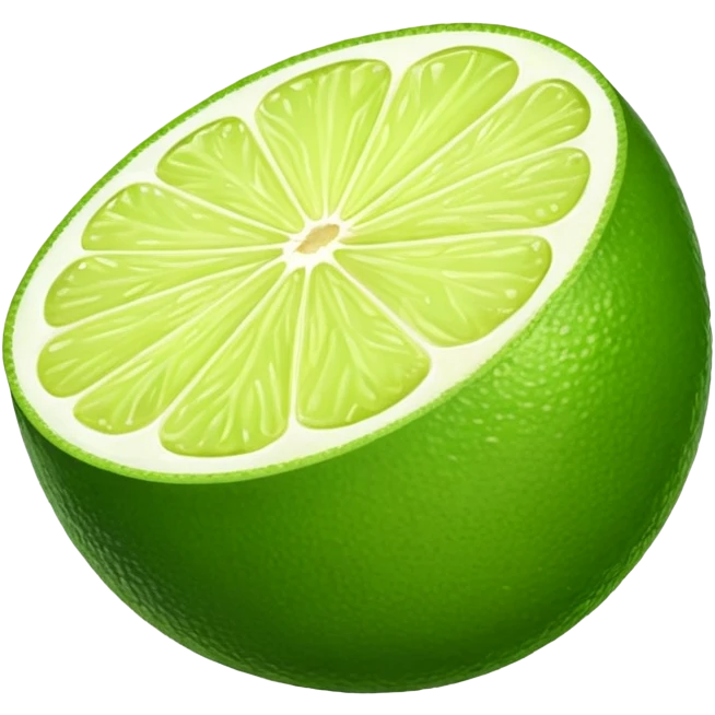 lime eating a lime emoji