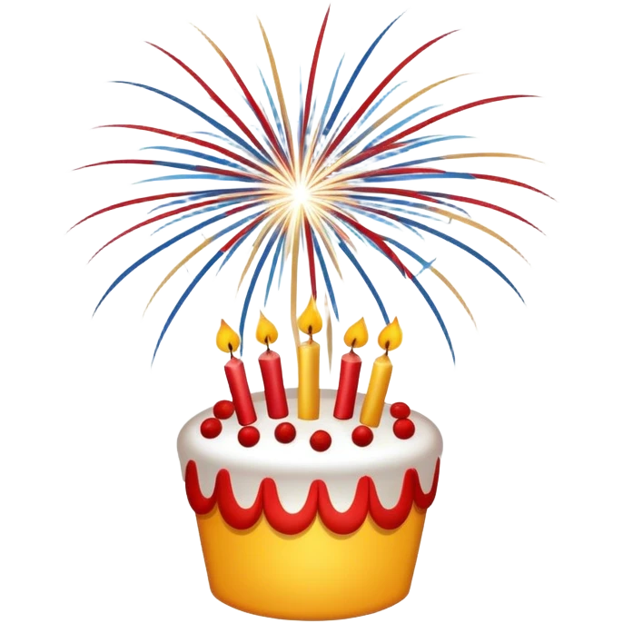 Birthday fireworks  emoji