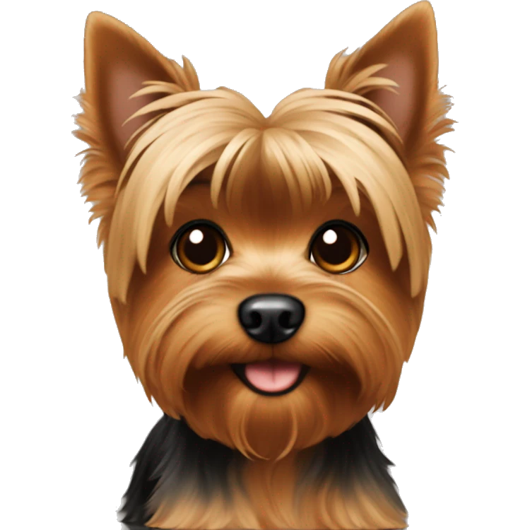 Brown Yorkie  emoji