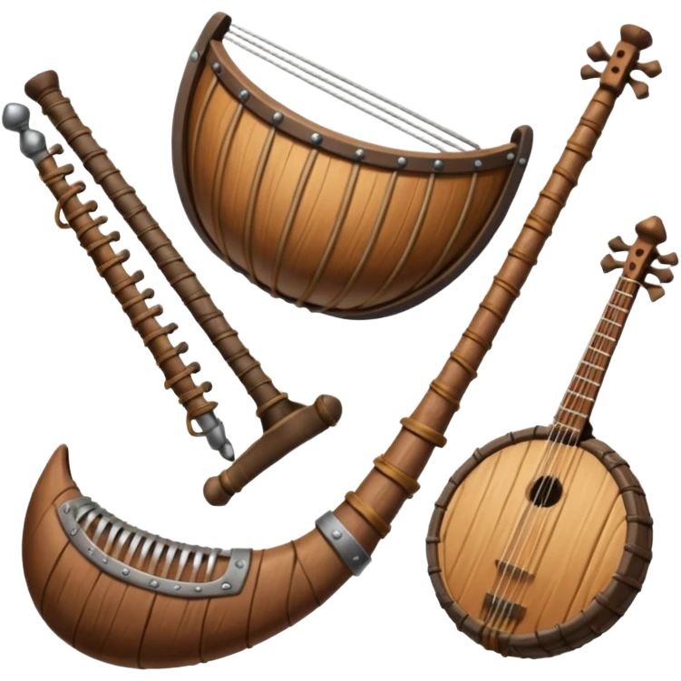 ancient Viking musical instruments emoji