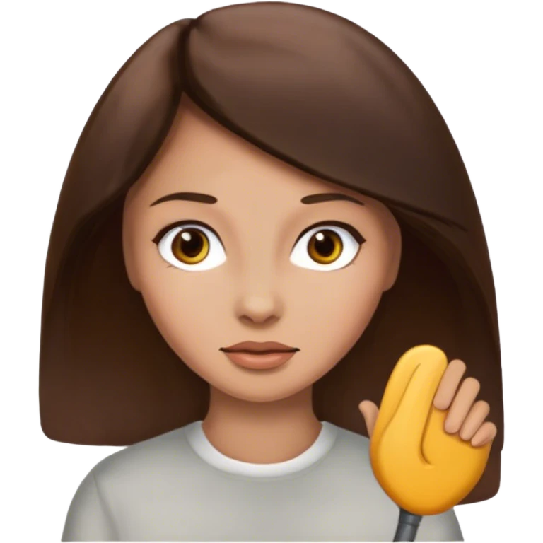 this but brunette emoji