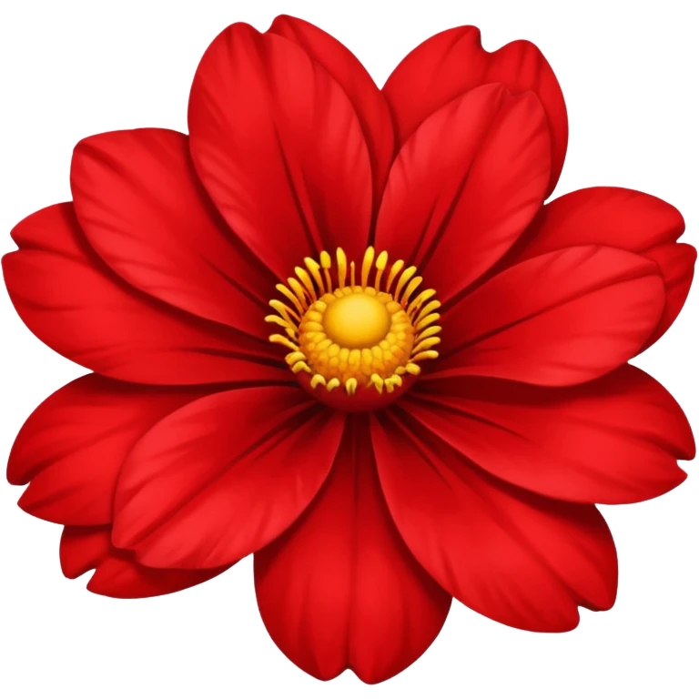 Red flover emoji