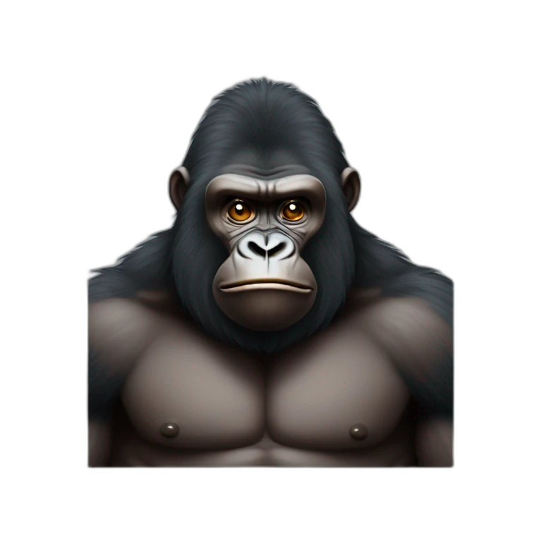 Gorille musclé emoji
