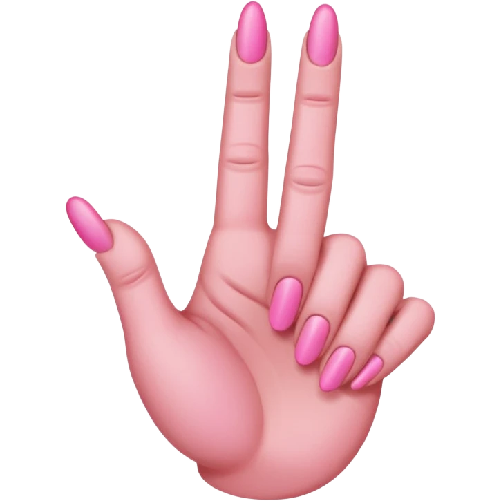 pink middle finger emoji