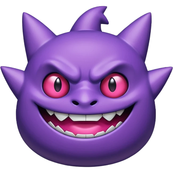 Pokemon legendary purple and pink mega gengar emoji