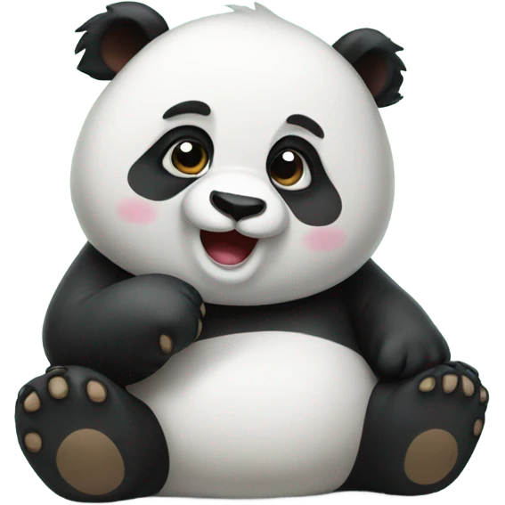 Cute panda emoji