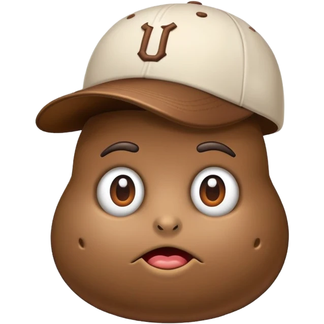 Turd wearing a ballcap emoji