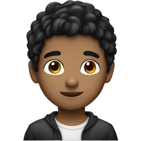 cute boy dark hair emoji